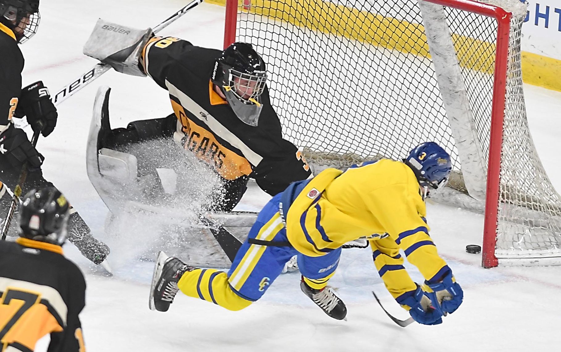 Mankato East/Loyola boys hockey v. St. Cloud Cathedral 5